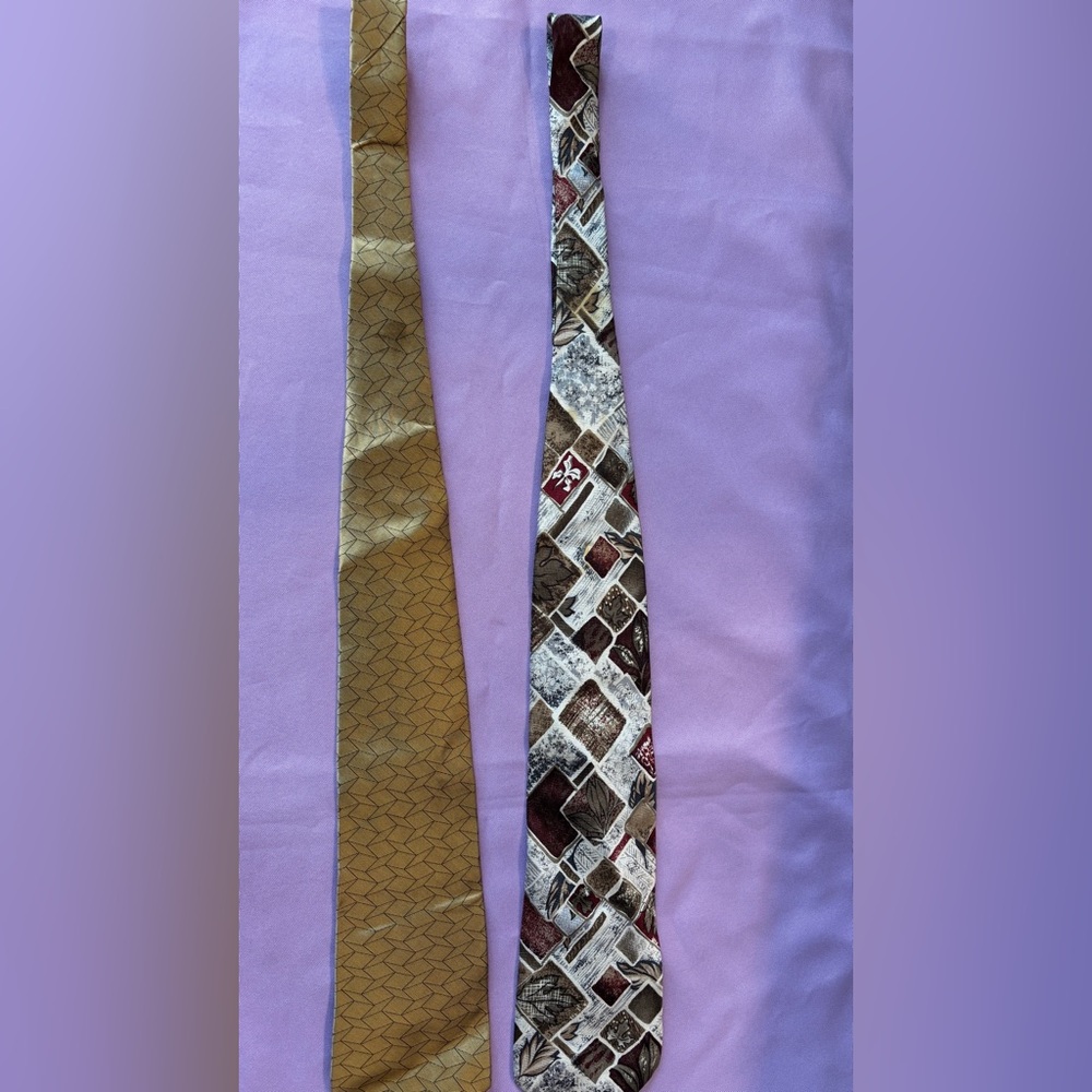 Elegant Brown and Multicolor Men's silk ties